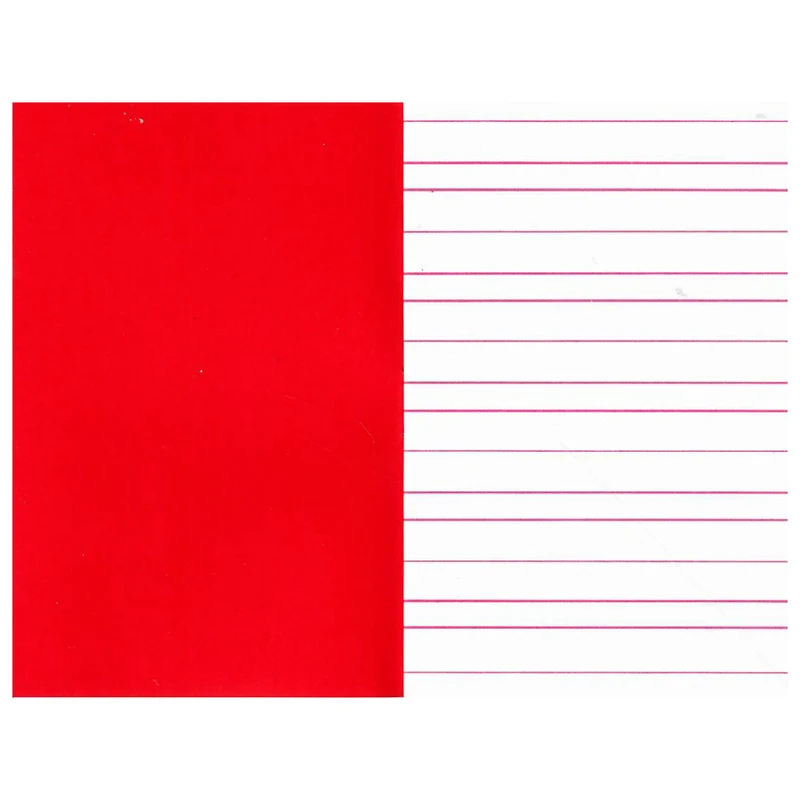 Livrets d'écriture rouges x 100