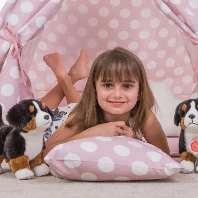 Peluche Chiot Bouvier Bernois debout