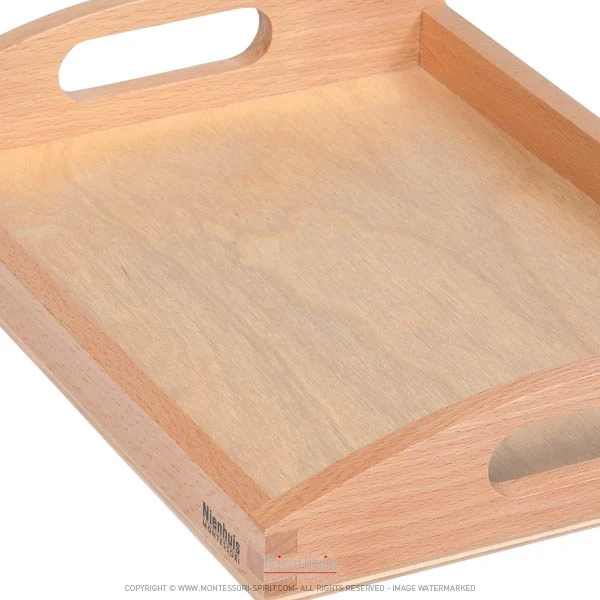 Lot 2 petits plateaux en bois
