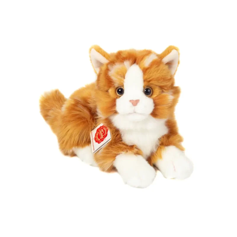 Peluche Chat Roux allongé