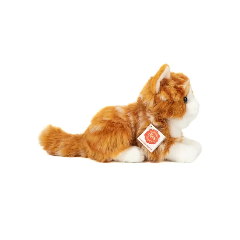 Peluche Chat Roux allongé