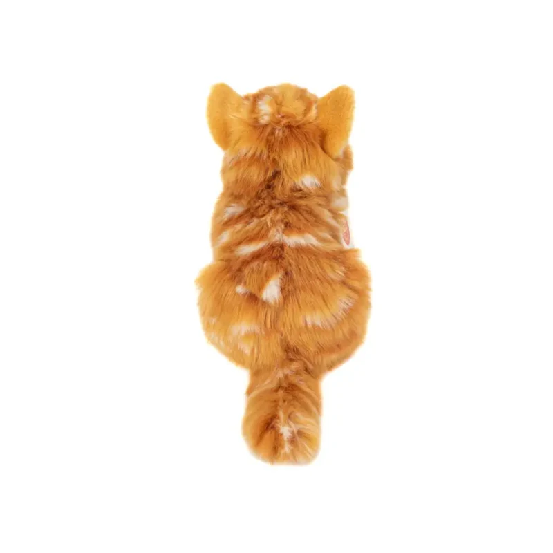 Peluche Chat Roux allongé