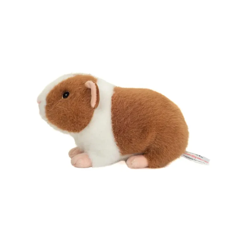 Peluche Cochon d'Inde Brun Clair et Blanc