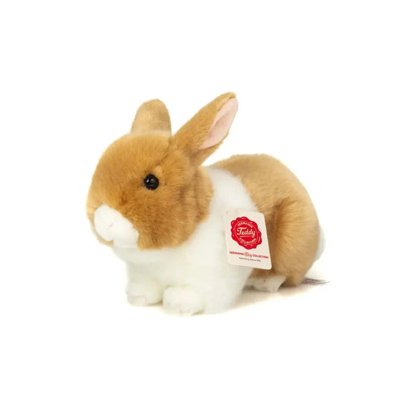 Peluche Lapin Beige et Blanc