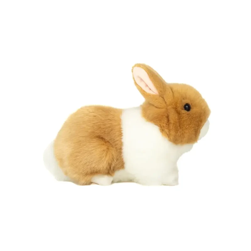 Peluche Lapin Beige et Blanc