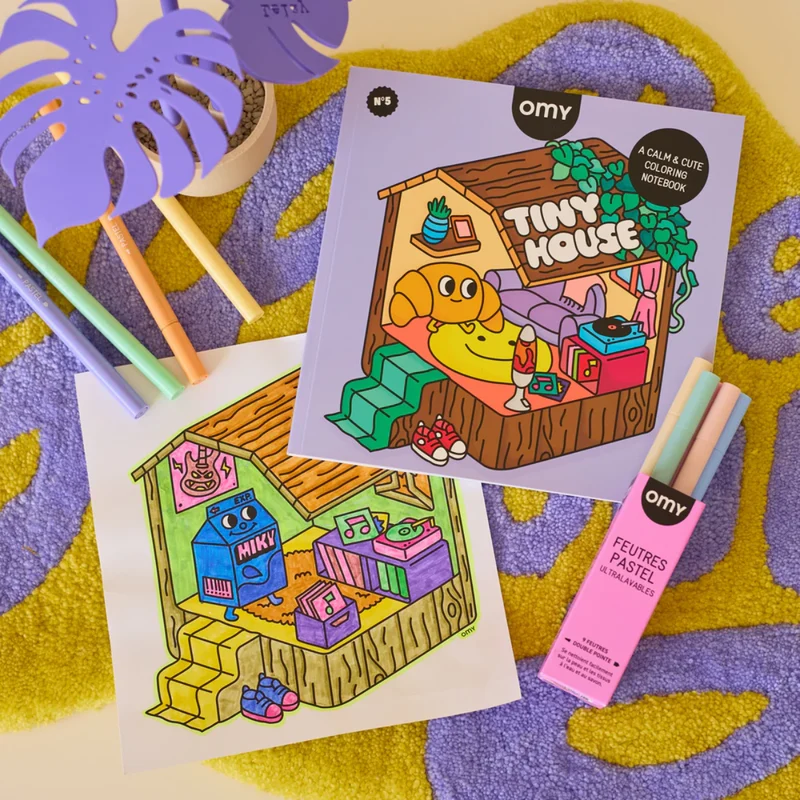 Cahier de coloriage - Cozy Art Tiny House