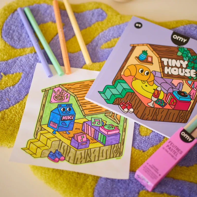 Cahier de coloriage - Cozy Art Tiny House