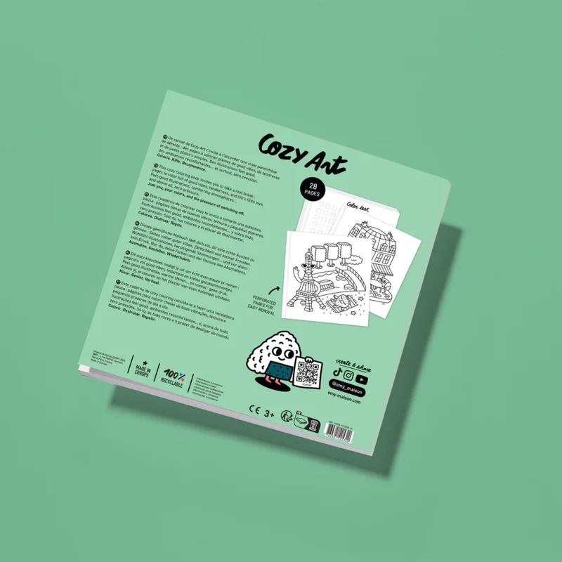 Cahier de coloriage - Cozy Art Paris