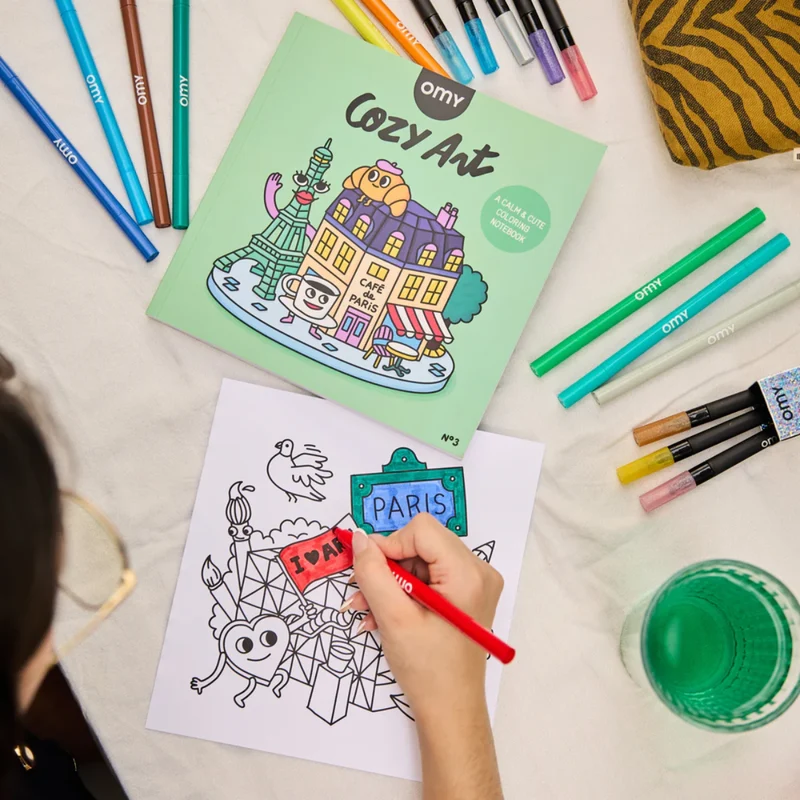 Cahier de coloriage - Cozy Art Paris