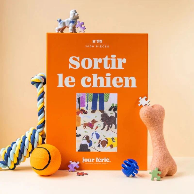 Puzzle Sortir le chien - 1000 pièces