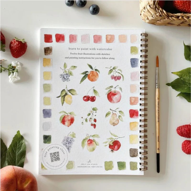 Carnet d'aquarelle - Fruit