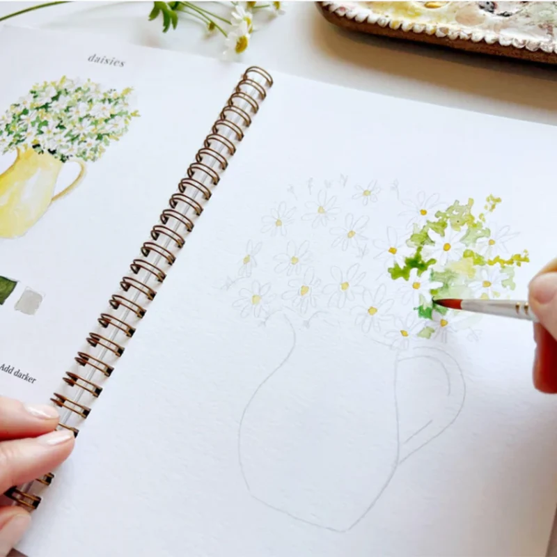 Carnet d'aquarelle - Flowers