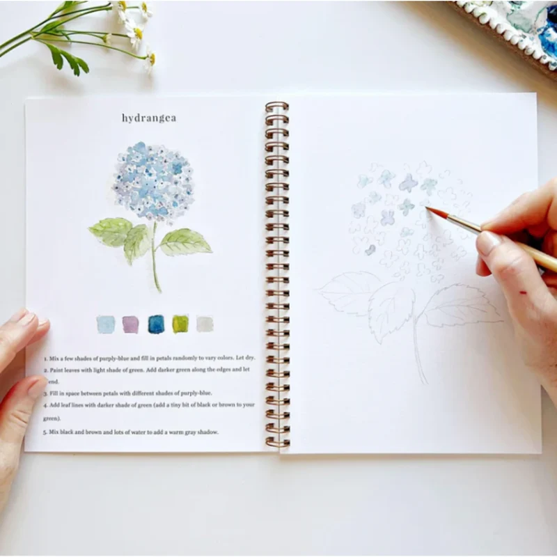 Carnet d'aquarelle - Flowers