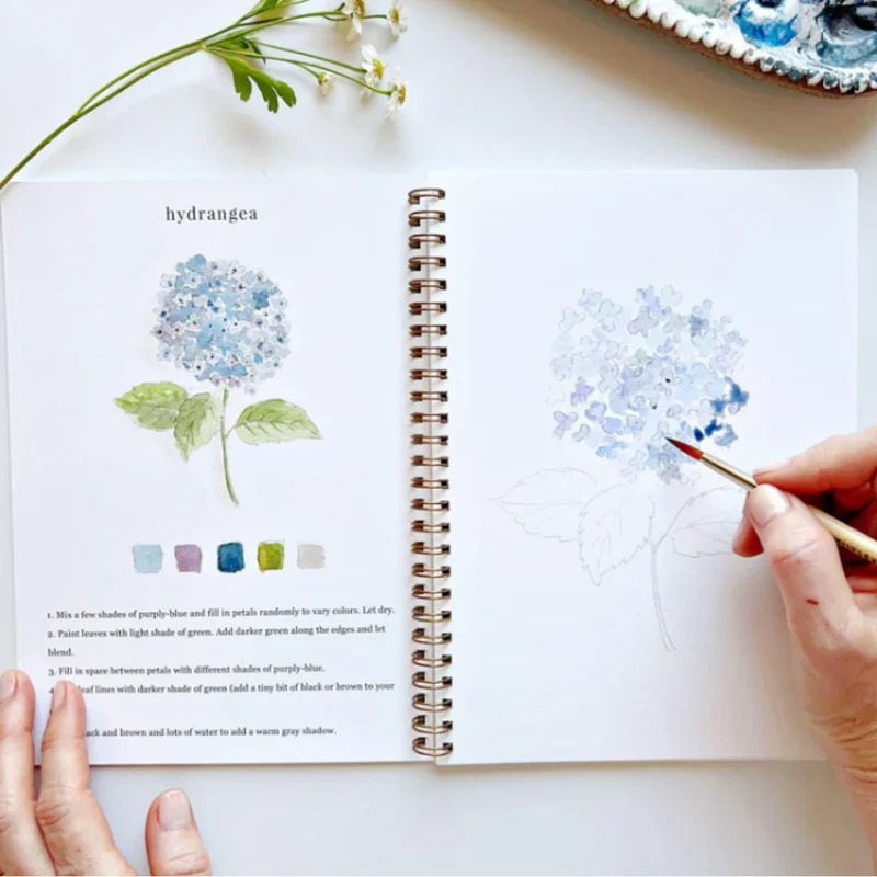 Carnet d'aquarelle - Flowers
