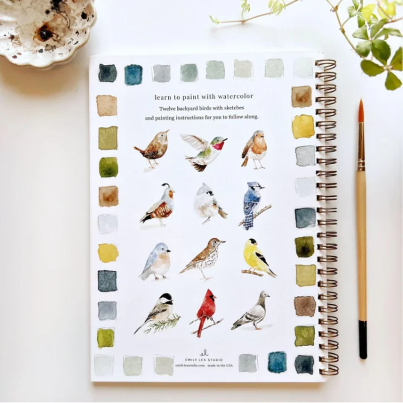 Carnet d'aquarelle - Birds