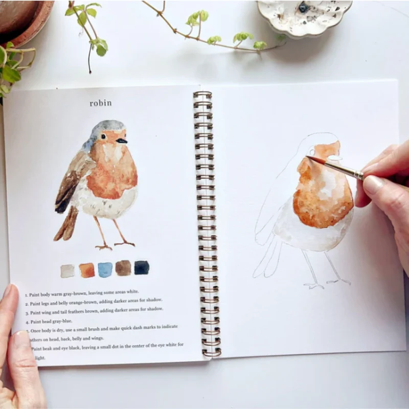 Carnet d'aquarelle - Birds