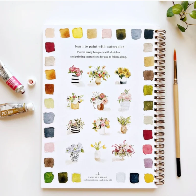 Carnet d'aquarelle - Bouquet