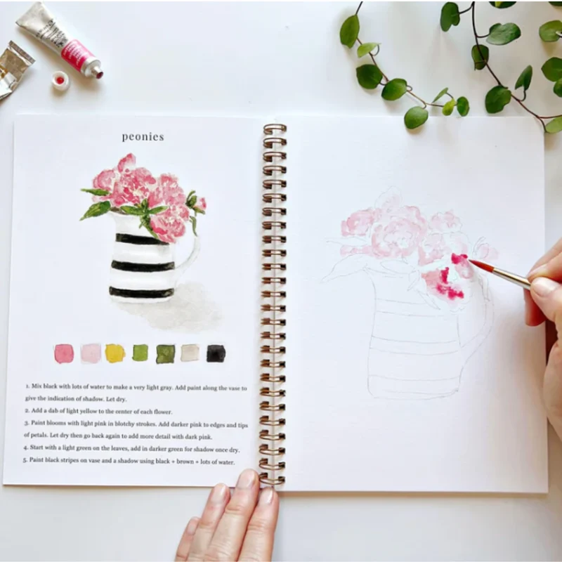 Carnet d'aquarelle - Bouquet