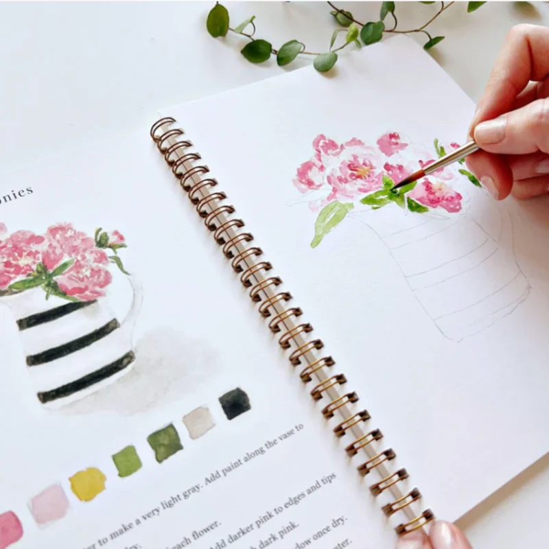 Carnet d'aquarelle - Bouquet