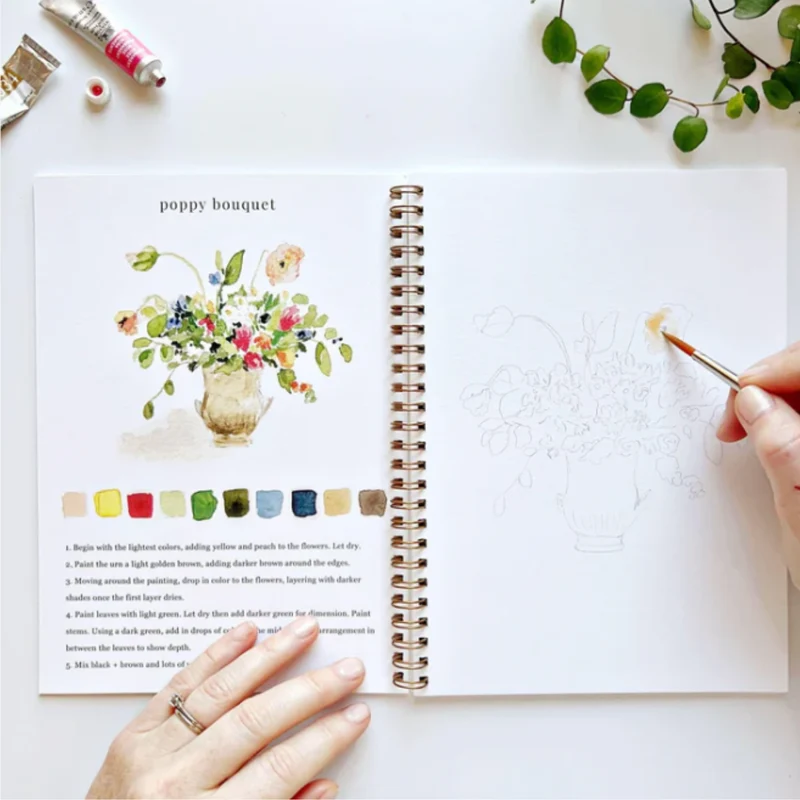 Carnet d'aquarelle - Bouquet