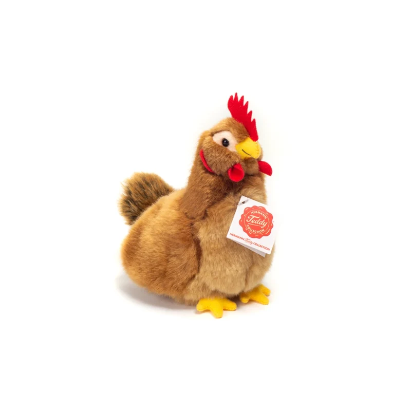 Peluche Poule marron