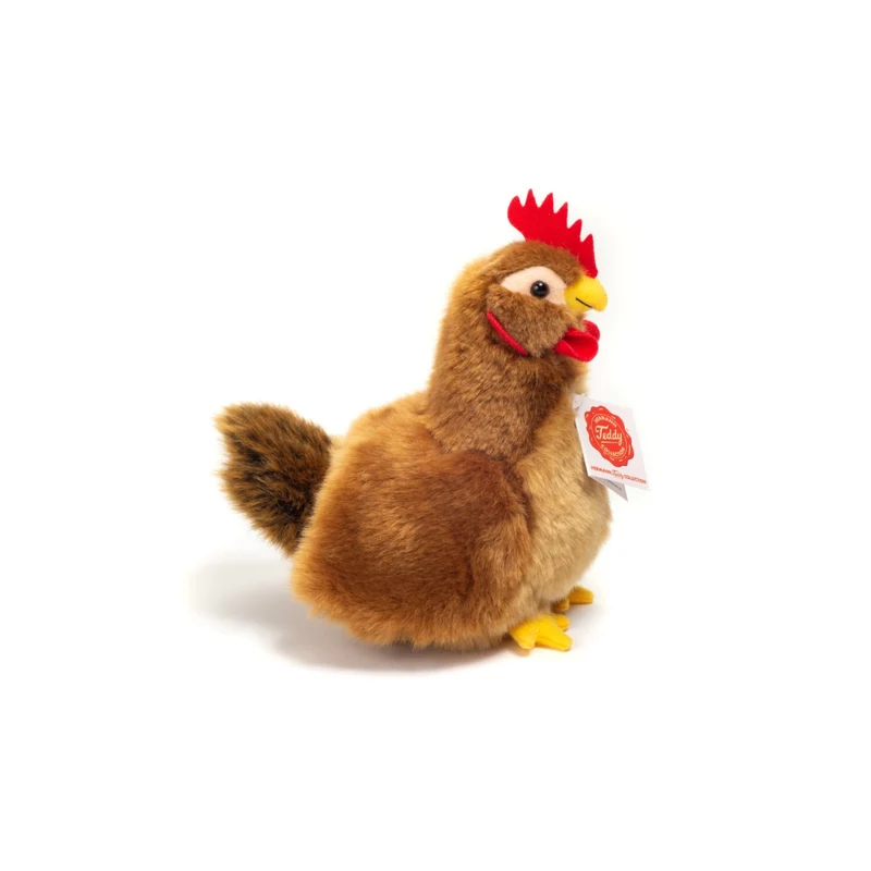 Peluche Poule marron