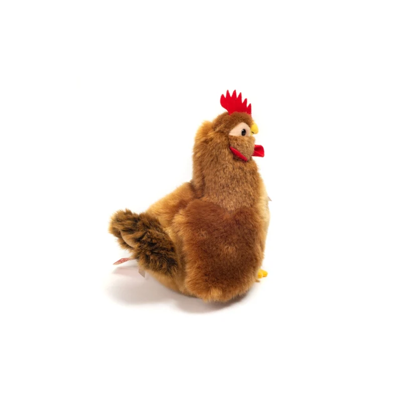 Peluche Poule marron