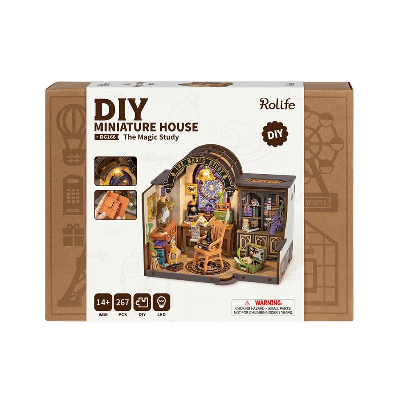 Kit Maison Miniature DIY - The Magic Study