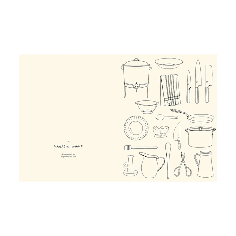 Carnet de coloriage Cuisines - Zoé de Las Cases
