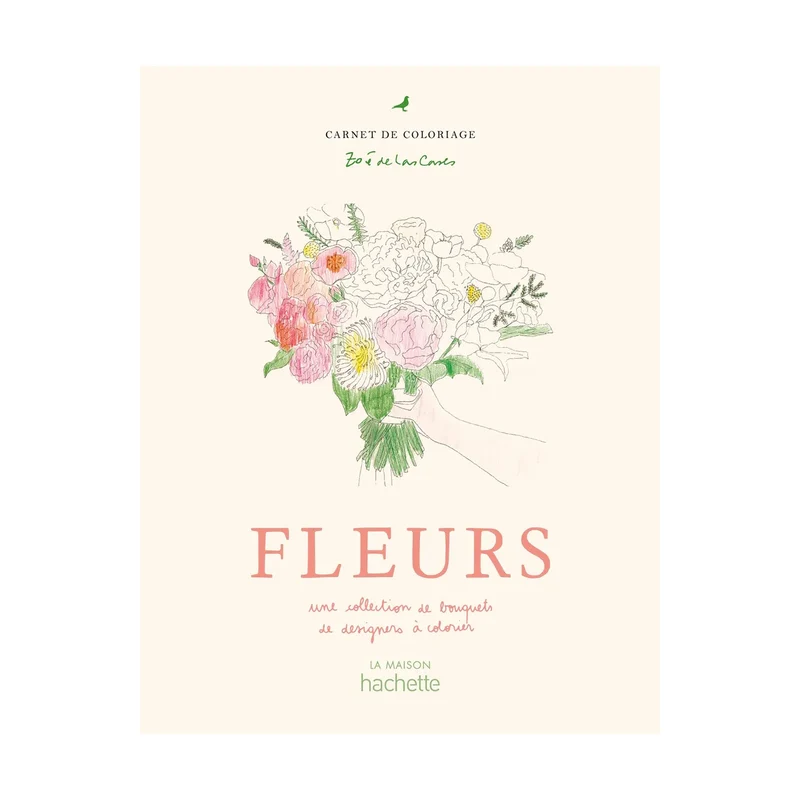 Carnet de coloriage Fleurs - Zoé de Las Cases