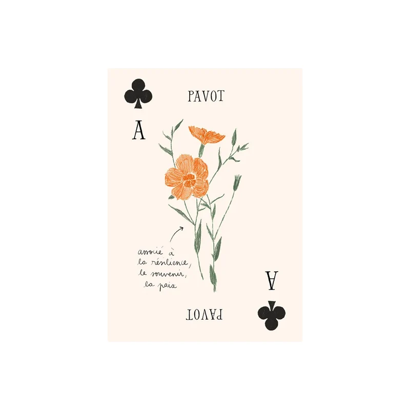 Jeu de cartes Les Fleurs - Zoé de Las Cases