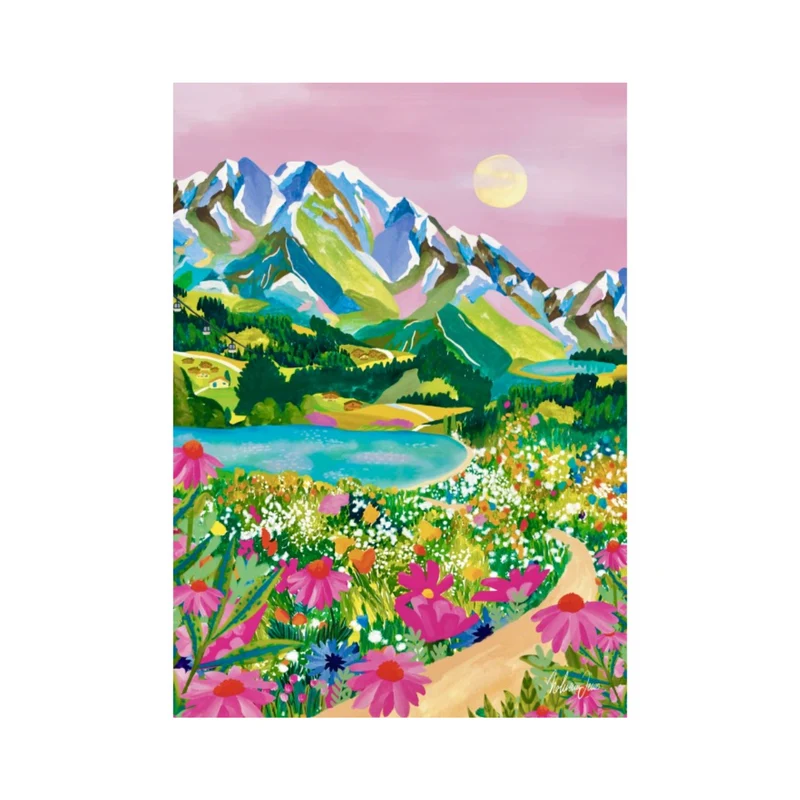 Puzzle Lever de soleil sur les Alpes - 500 pièces