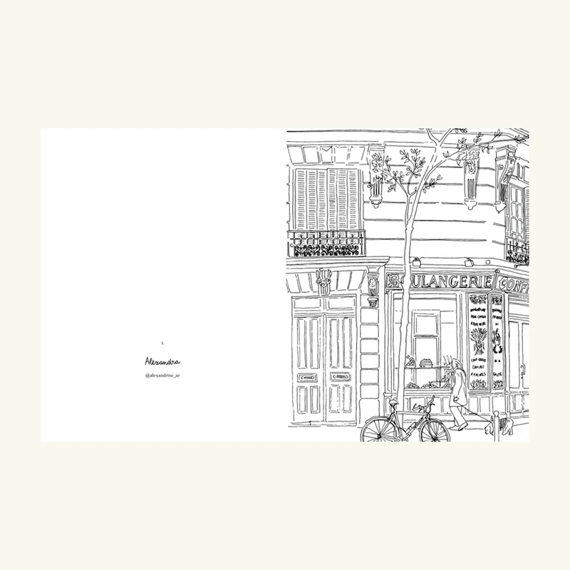 Carnet de coloriage Paris - Zoé de Las Cases