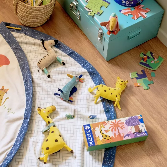 Moulin Roty - Tapis de jeu & sac à jouets - les toupitis- 👶6 mois+