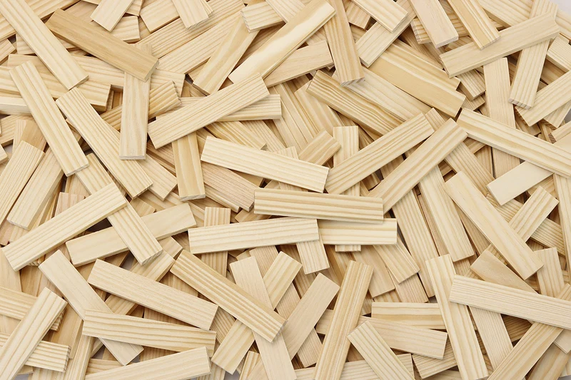 Vilac - Jeu de construction en bois, Batibloc Classic 100 planchettes - 3 ans+