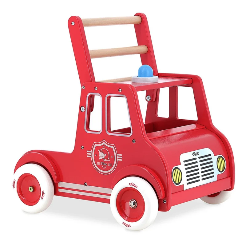 Vilac - Chariot de marche, Camion de pompiers - 1 an+