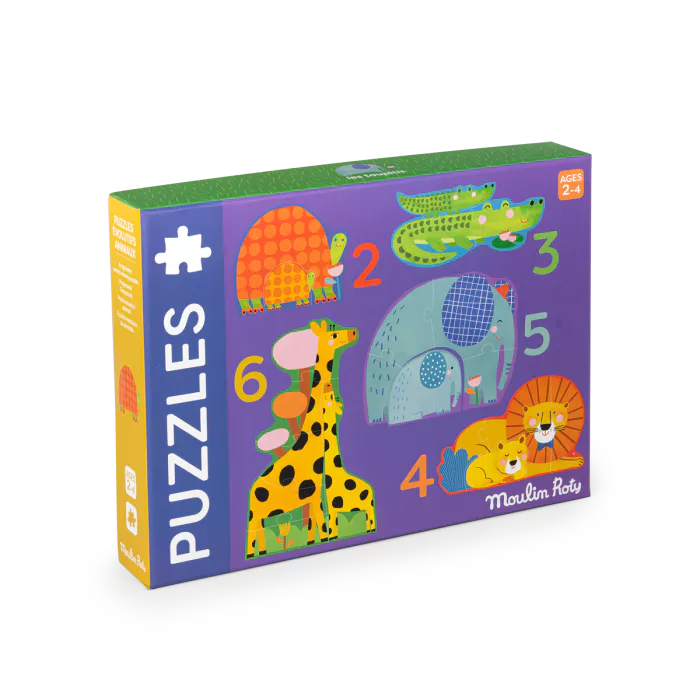 Moulin roty - puzzle évolutif - les animaux - les toupitis - 2 ans+