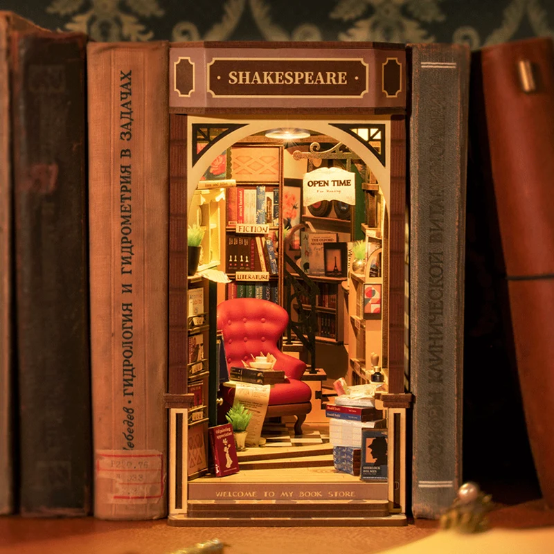 Kit DIY Maison Miniature Shakespeare Bookstore