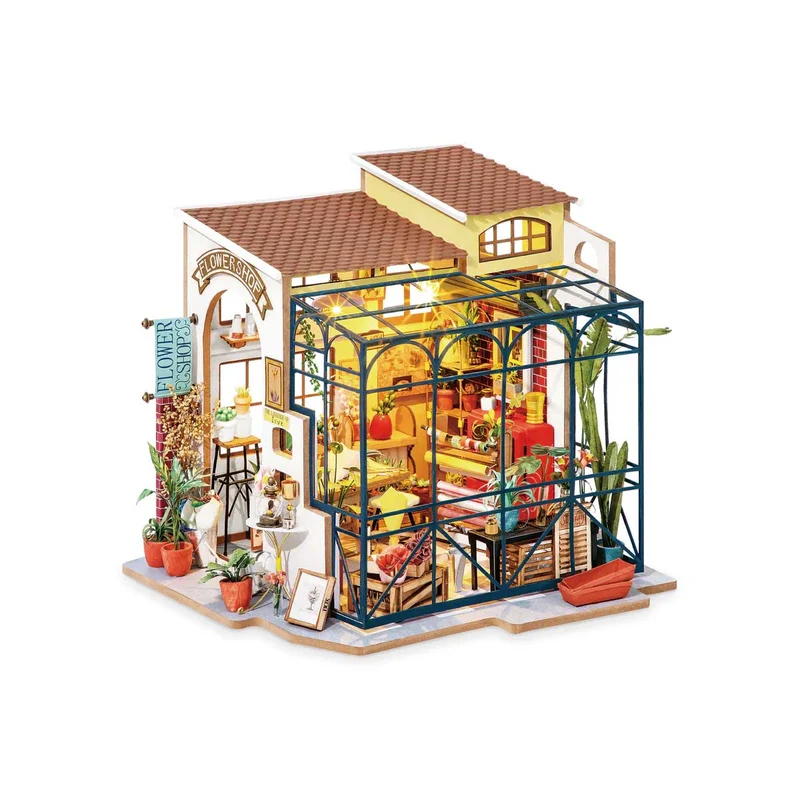 Kit Maison miniature DIY - Magasin de fleurs