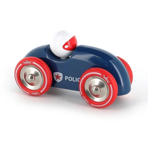 Vilac - rallye pm police - voiture police rallye en bois