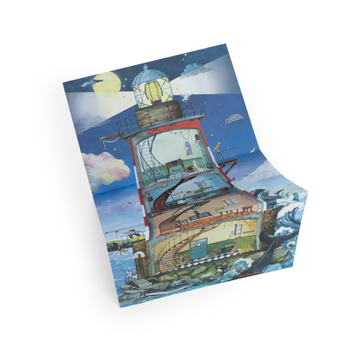 Le jardin du moulin - Grand phare avec décalcomanies - 4ans+