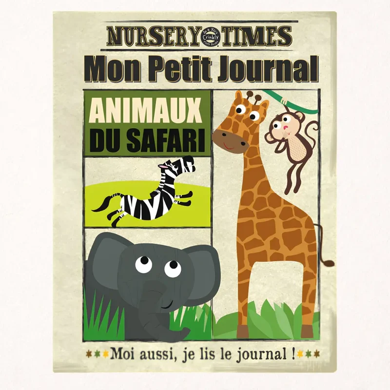 Livre "Mon journal en tissus animaux du safari"
