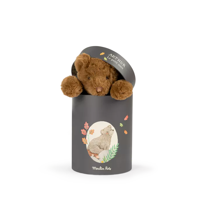 Moulin roty - Arthur et Louison - Poupée ours Arthur (en boîte) - naissance+