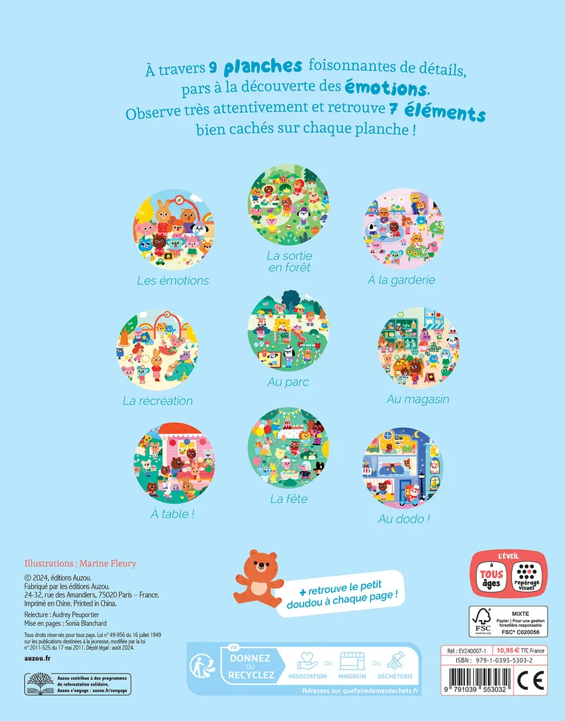 Livre Cherche et trouve des tout-petits - Les émotions