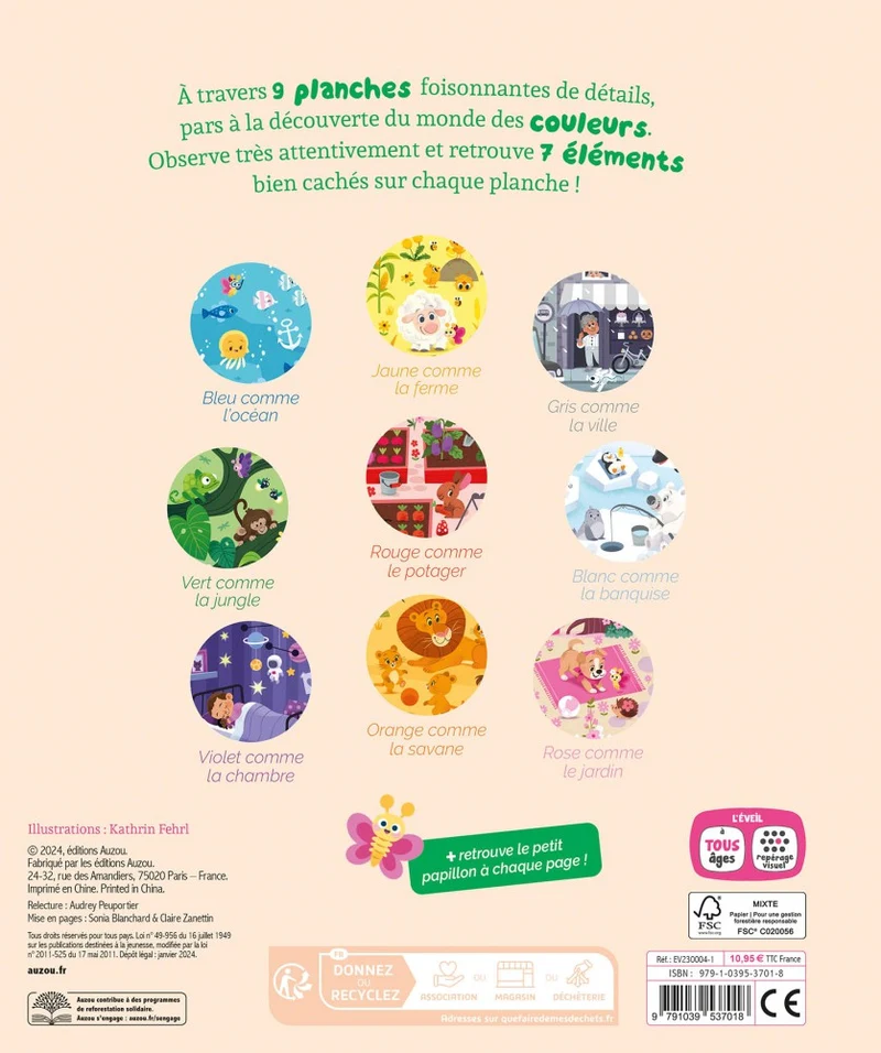 Livre Cherche et trouve des tout-petits - Les couleurs