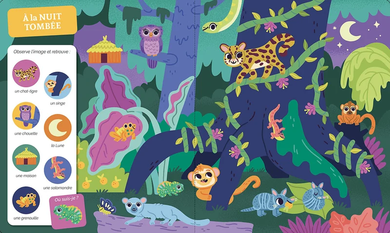 Livre Cherche et trouve des tout-petits - La jungle et la savane