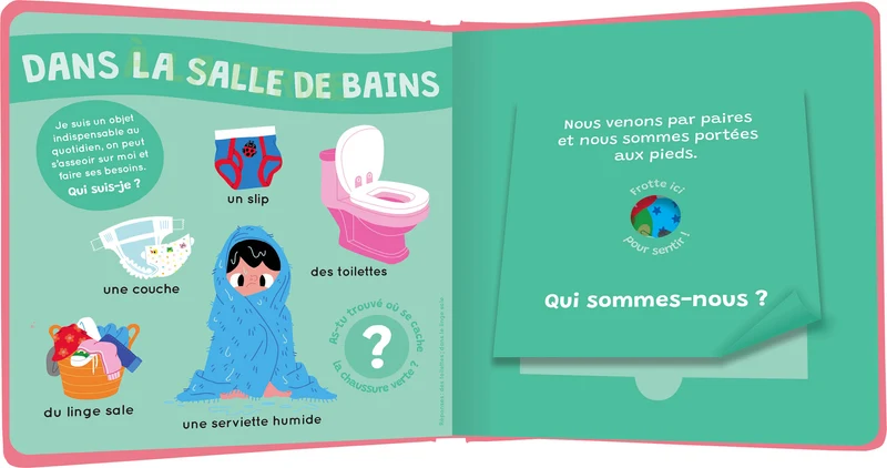 Mon livre des odeurs et des couleurs | Le livre des odeurs qui puent