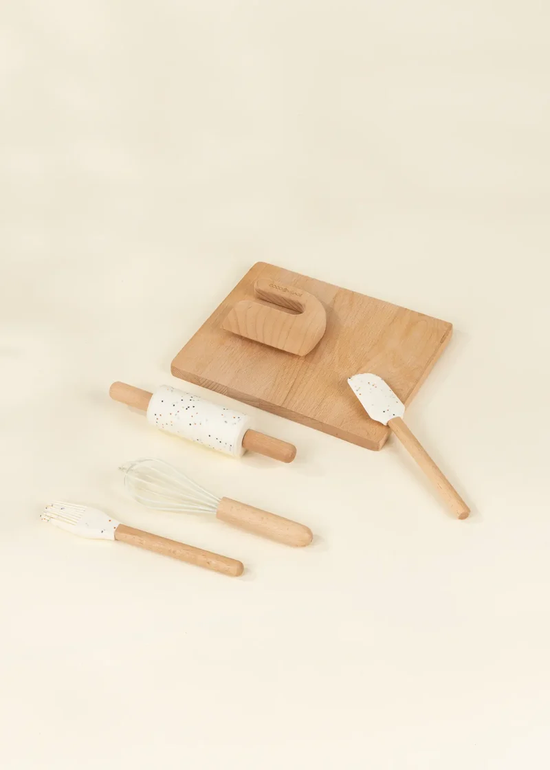 My First Wooden & Silicone Cooking Set