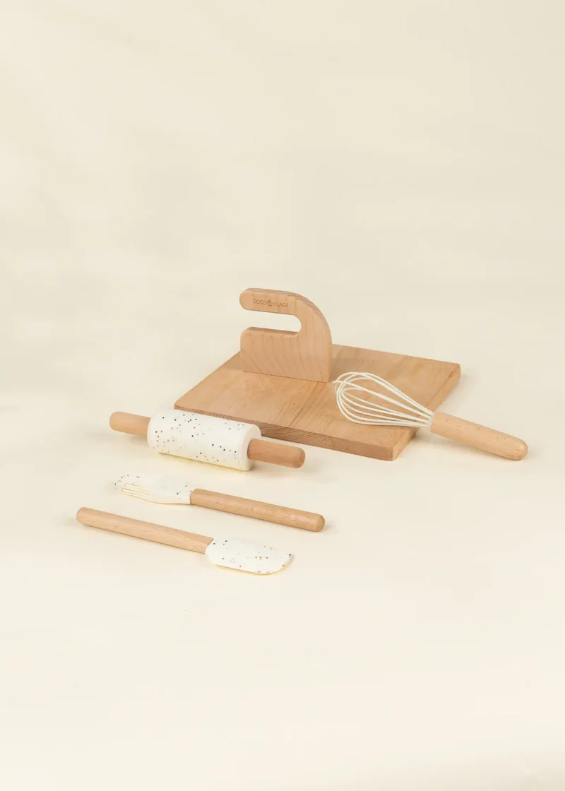 My First Wooden & Silicone Cooking Set