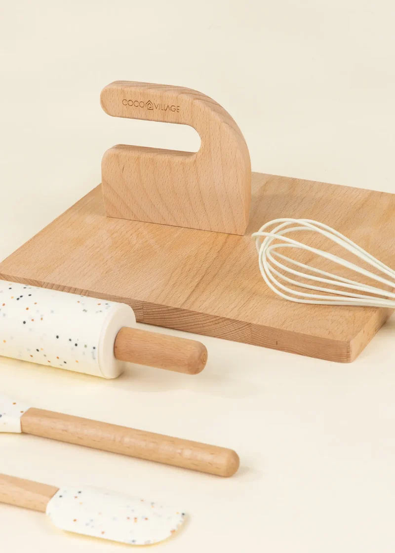 My First Wooden & Silicone Cooking Set